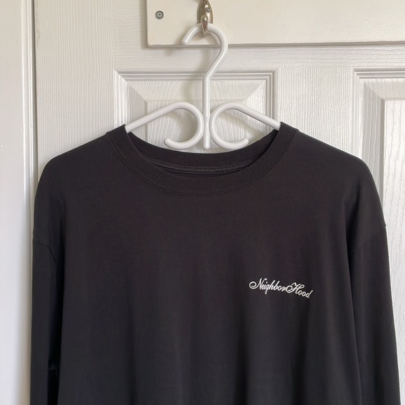 Neighborhood long sleeve black top - Picture 1 of 4
